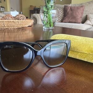Gucci Black Sunglasses with Yellow Case